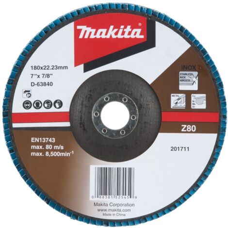 Makita Fächerschleifscheibe 180 mm Z80 - D-63840