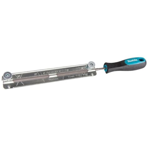 Makita Feilenhalter mit Feile 5,5mm Rundfeile für Sägeketten D-70982