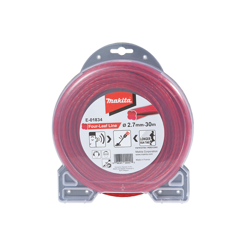 Fil nylon Trèfle torsadé Makita 2,7 mm x 30 m - E-01834