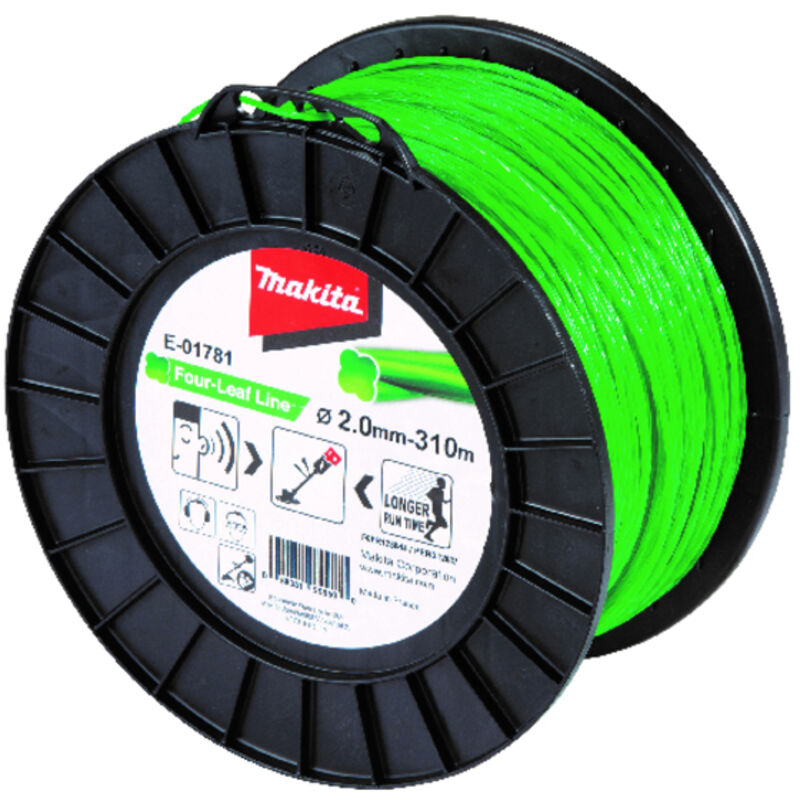 Fil Nylon Trèfle Torsadé MAKITA 2,7 mm x 180 m – E-01840 - vue 9