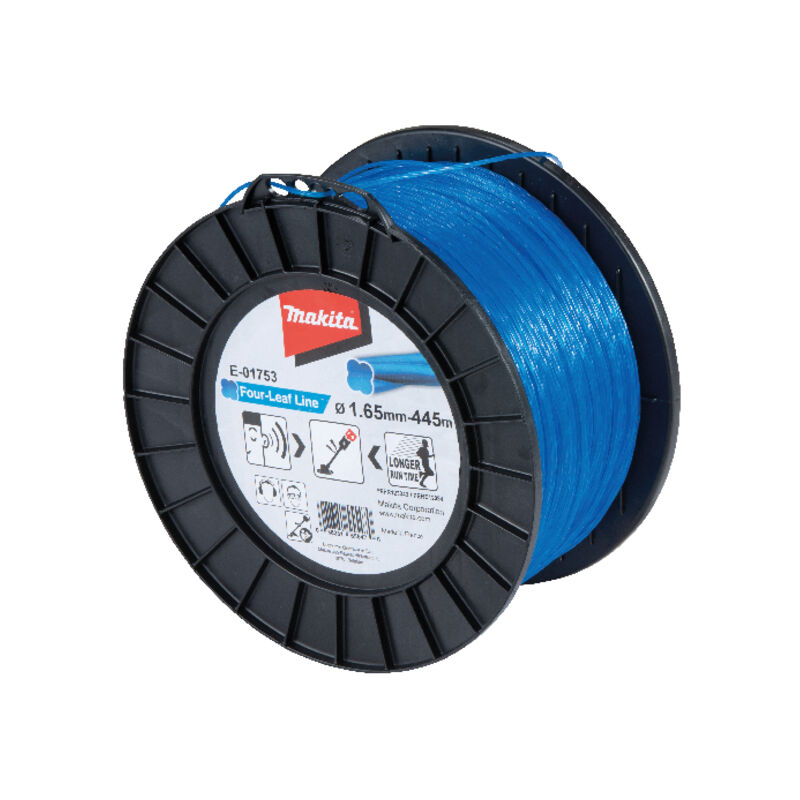 Fil nylon Trèfle torsadé Makita 1,65 mm x 445 m - E-01753
