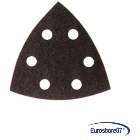MAKITA   FOGLI CARTA ABRASIVA A DELTA CON VELCRO FORATI - grana 80 da pz.10