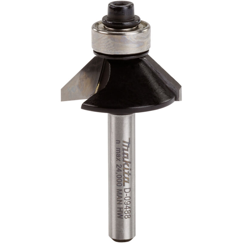 Makita Fraises à chanfreiner à roulement 2 taillants 6mm D 09488