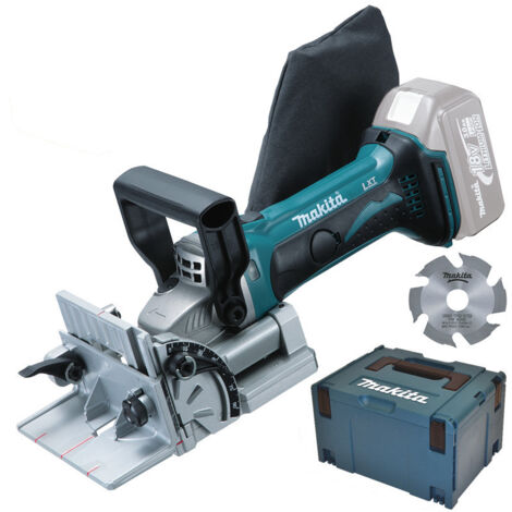 Makita – Fraiseuse à queue 18V DPJ180ZJ – Pour usinage d'entailles – Profondeur de coupe 20mm – Vitesse 6500 tr/min – Compatible batteries LXT