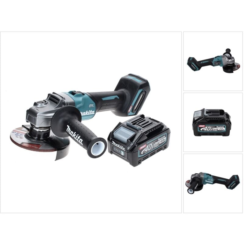 Ga 005 GM1 Meuleuse d'angle sans fil 40 v max. 125 mm Brushless xgt + 1x batterie 4,0 Ah - sans chargeur - Makita