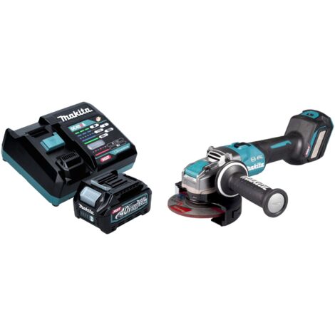 Makita GA 041 GD101 Akku Winkelschleifer 40 V max. 125 mm X-LOCK Brushless + 1x Akku 2,5 Ah + Ladegerät