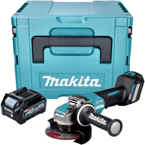 Makita GA 044 GD101 Akku Winkelschleifer 40 V max. 125 mm X-LOCK Brushless + 1x Akku 2,5 Ah + Makpac - ohne Ladegerät