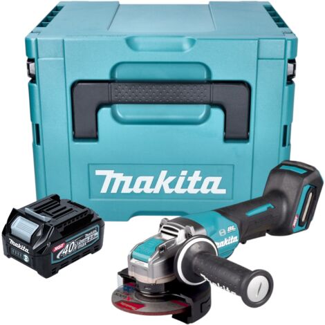 Makita GA 047 GD101 Akku Winkelschleifer 40 V max. 125 mm X-LOCK Brushless + 1x Akku 2,5 Ah + Makpac - ohne Ladegerät