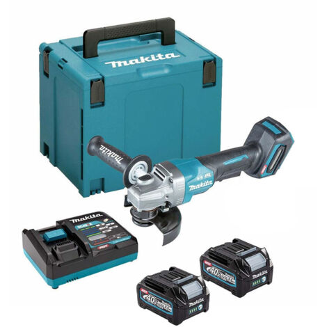 Makita GA013GD201 XGT 40V Max BL Paddle Switch Grinder 125mm 40V 2x 2.5Ah Li-ion