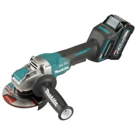 Makita GA047GM201 Meuleuse d'angle 125 mm 40 V avec deux batteries