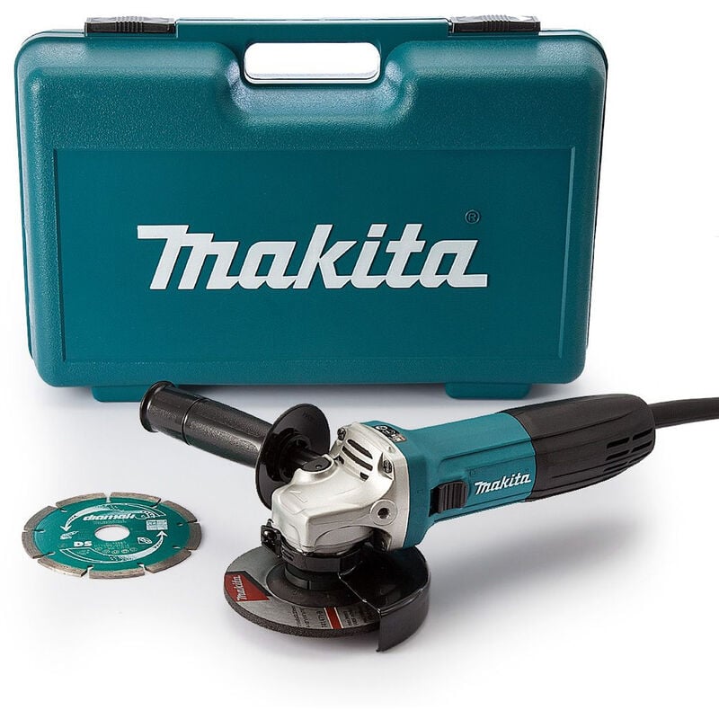 Makita Ga4530rkd 115Mm/4.5' Angle Grinder With Case & Diamond Blade