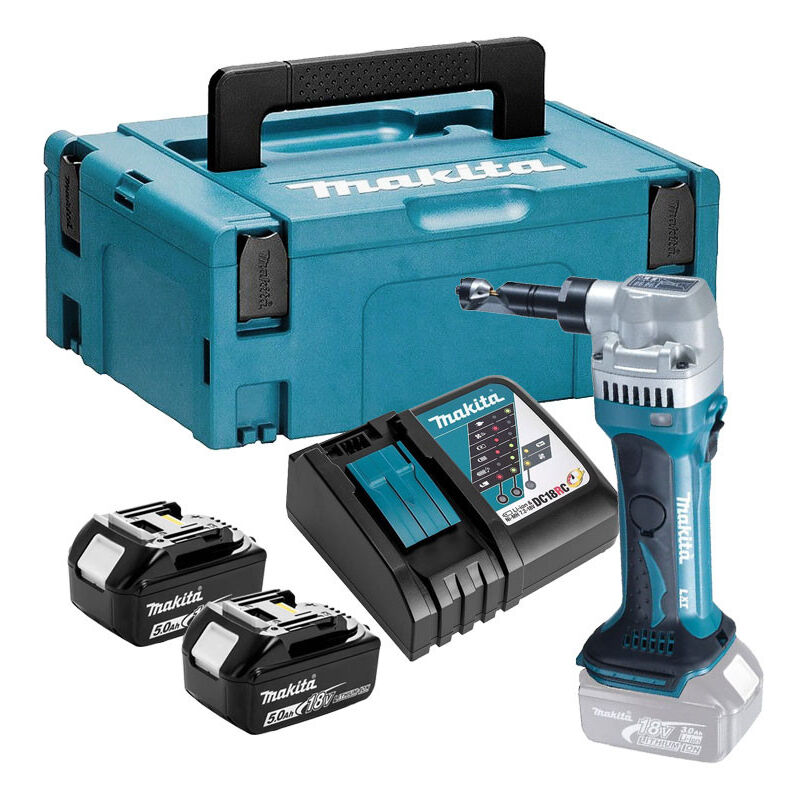Grignoteuse 18 v Li-Ion (2x5.0 Ah) en coffret makpac Makita DJN161RTJ