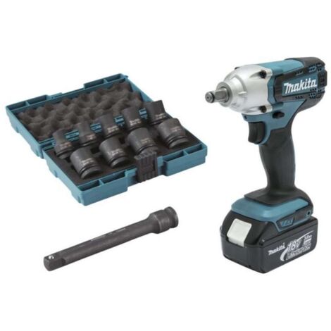 Makita Herramientas - Llave de impacto 18V AKU, 2x batería 3,0 Ah, cargador DTW190JX3
