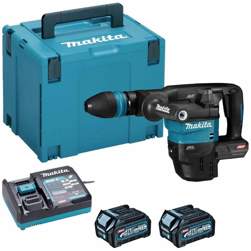 Makita HM001G 40v Max XGT Cordless Brushless Demolition Hammer 2 x 2.5ah Li-ion Charger Case