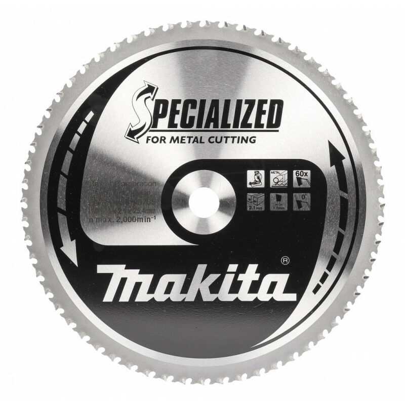 

Makita - Hoja TCT Especializada de Metal Ø 305mm 25.4x2.1/1.7mm - B-09765