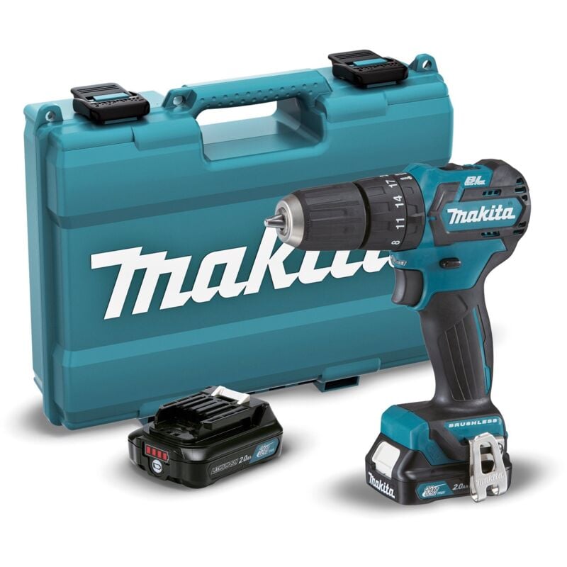 Image of MAKITA HP332DSAE Akku-Kombibohrschrauber 12Vmax CXT BL 10 mm (2 Batterien und Ladegerät)