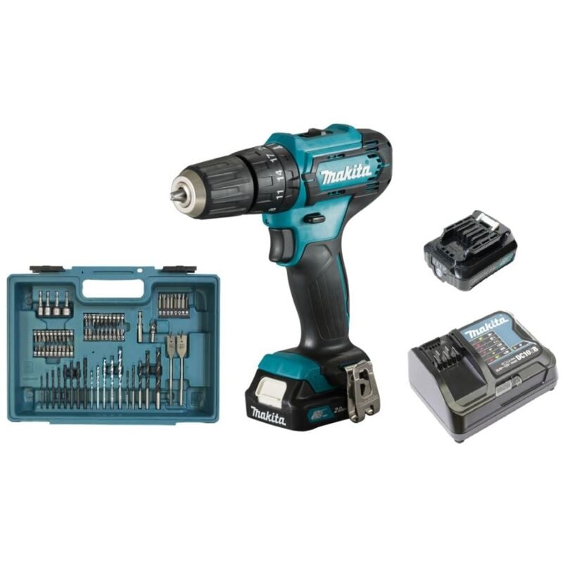 

Makita Taladro atornillador a batería 12V HP333DSAX1 | 2x baterías de 2.0 Ah con accesorios