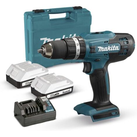 Makita HP488D006 Taladro atornillador de impacto 18 V 42 Nm 2 x 2,0 Ah Estuche