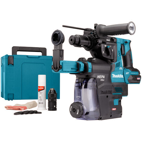 MAKITA, Perfo Burineur SDS-Plus 40V 4Ah XGT + aspiration