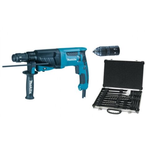 Makita HR2630TX12 Set tassellatore con set scalpelli e punte