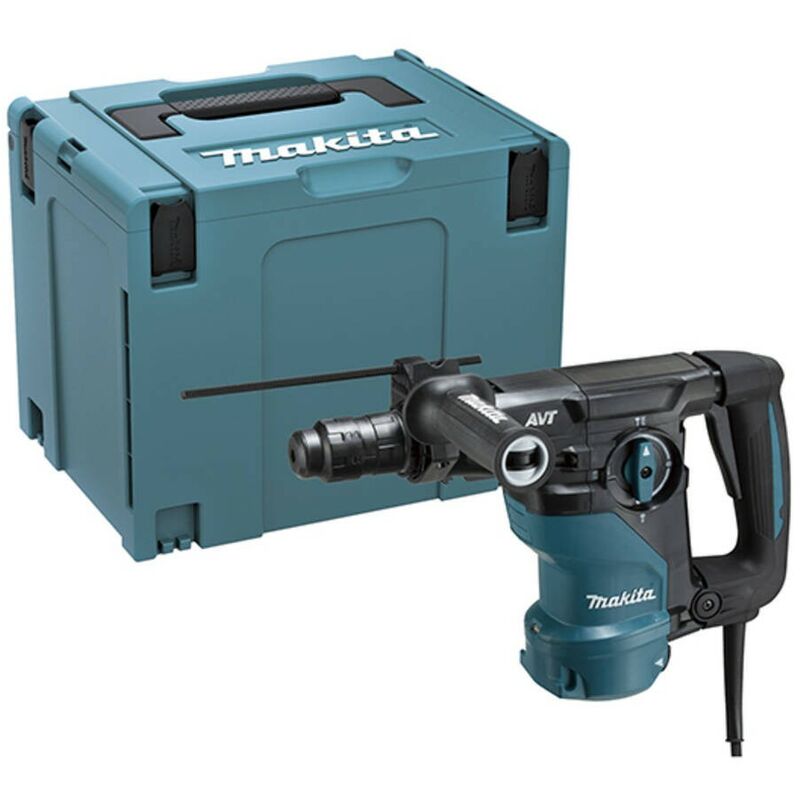 

MAKITA HR3012FCJ - Martillo Combinado 1.050W 30mm SDS-PLUS 3 modos AVT "T" Makpac