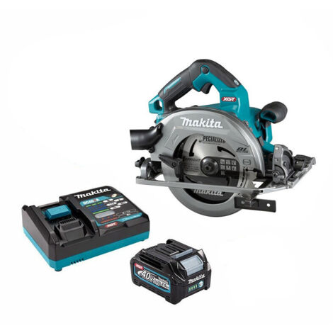 Makita HS004GD201 40Vmax XGT Brushless Circular Saw 190mm With 2x 2.5Ah Battery