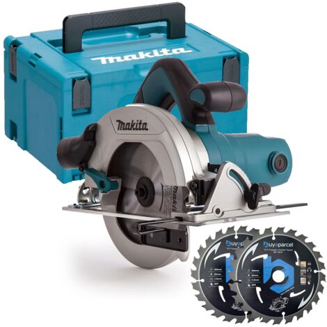 Makita HS6601 240v Corded Electric Circular Saw 165mm 1050w + Makpac + 2 Blades