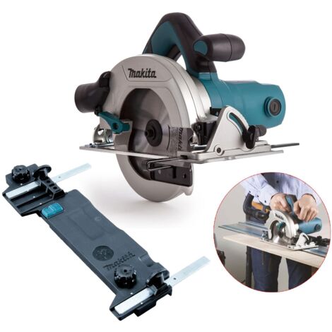 Makita HS6601 240v Corded Electric Circular Saw 165mm Blade Guide Rail Adaptor