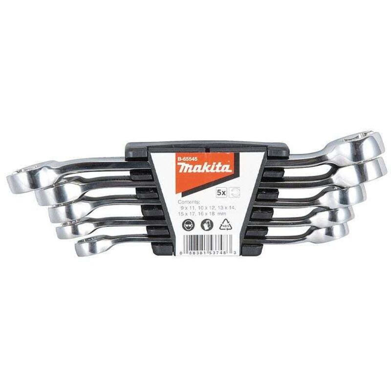 Jeu de 5 clés à tuyauter MAKITA B 65545