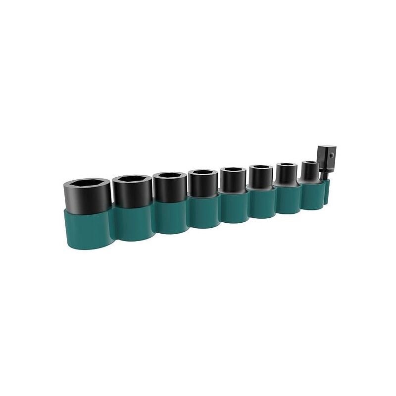 Makita - set de 8 douilles 1/2'' + adaptateur 3/8'' B-54651