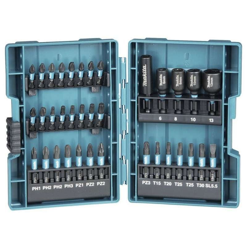 Makita - Coffret embouts, porte-embout et douilles impact black 35 pcs B-66880