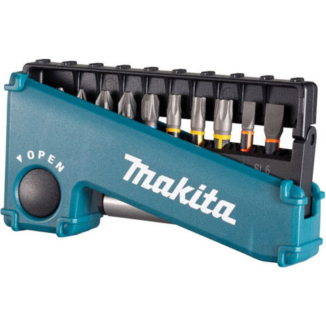 Makita – Jeu d'embouts de vissage 11 pièces E03573 – Longueur 25mm – Types PH2, PZ1, PZ2, PZ3, T20, T25, T30 – Ultra Mag pour visseuses à chocs