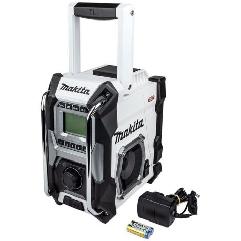 Makita Job Site Radio MR001GZ01 White 18v 40v Max AM FM CXT LXT XGT Li-Ion Bare