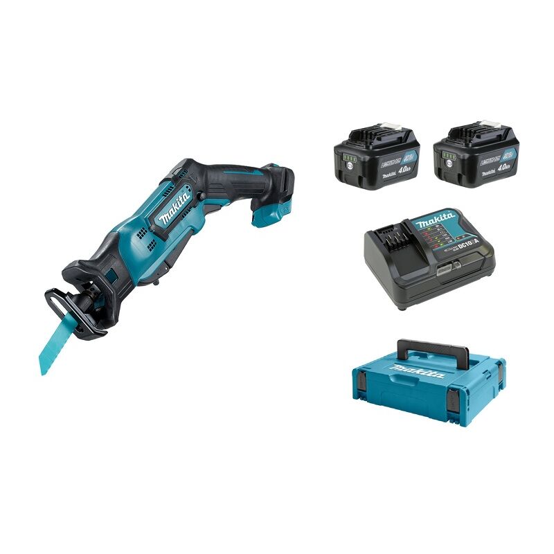 Makita Jr103dsmj Scie Sabre A Batteries 10 8v Li Ion Set 2x Batterie 4 0ah Dams Makpac Changement Rapide