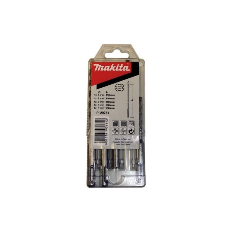 

Juego de 5 brocas SDS-Plus - P-29751 - Makita