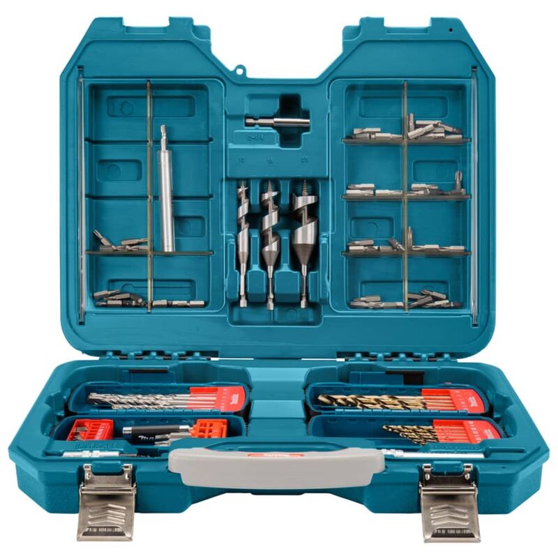 

Makita Juego de brocas y puntas de taladro metálico 104 piezas