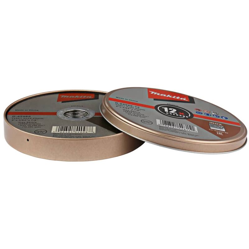 

Makita Juego de discos de corte de 12 piezas rojo y gris