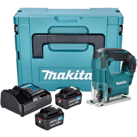 Makita JV 101 DSMJ Akku Stichsäge 12 V max. 65 mm + 2x Akku 4,0 Ah + Ladegerät + Makpac