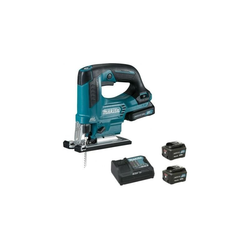 Image of Makita - 10.8V Li-Ion Stichsäge Transportkoffer + 2 Batterien 4Ah + 1 Schnellladegerät - JV103DSMJ