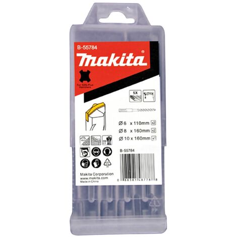 Makita Kit de forets SDS-PLUS HM 5 pcs - B-55784