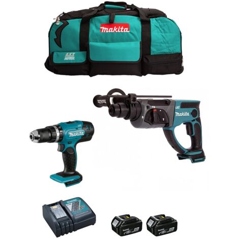 MAKITA Kit DLX2025M (DHP453 + DHR202 + 2 x 4,0 Ah + DC18RC + LXT600)