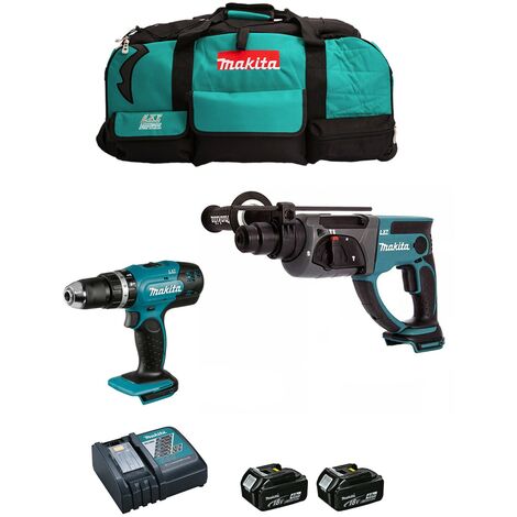 MAKITA Kit DLX2025M (DHP453 + DHR202 + 2 x 4,0 Ah + DC18RC + LXT600)