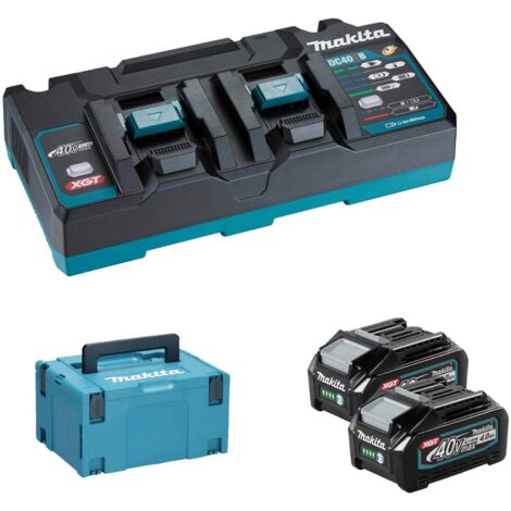 Makita Kit Energy 40 V 2x4.0 Ah avec chargeur rapide double