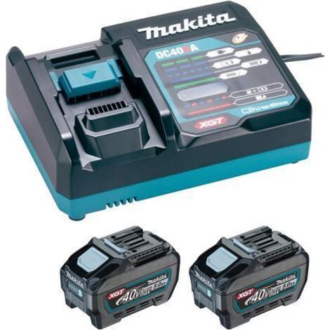 Makita - Kit fuente de alimentación (40 V, máx. XGT, 40 V máx., 5,0 Ah