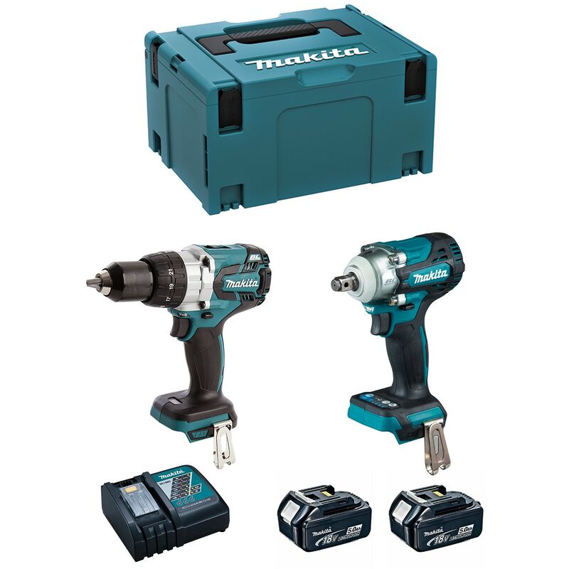 

MAKITA Kit MK224RTJ (DHP481 + DTW300 + 2 x 5,0 Ah + DC18RC + MAKPAC 3)