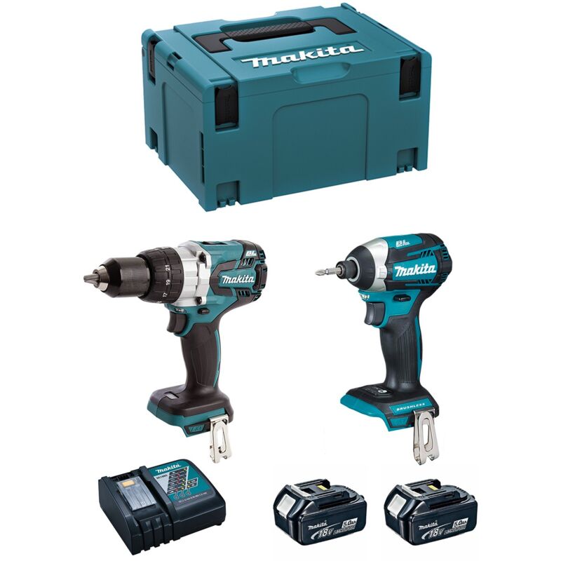 Makita - Kit MK227RTJ (DHP481 + DTD154 + 2 x 5,0 Ah + DC18RC + makpac 3)