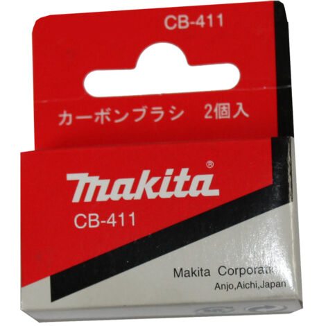 Makita Kohlebürsten CB411 - Ersatzkohlebürsten 11,7x8,9x6mm Makita Ersatzteile - 1 Paar