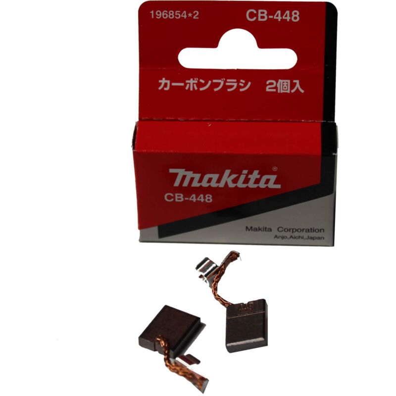 Makita Spazzole di carbone CB458/CB440 No.196854-2 13,3 x 9,9 x 3 mm