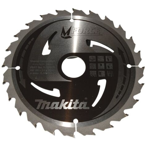 Makita Kreissägeblatt M-FORCE 180/30 mm, 24 Zähne, 1,2 mm, Holz