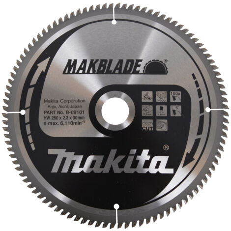 Makita Kreissägeblatt, MAKBLADE 250 x 30 mm, 100 Zähne